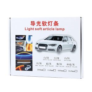2 PCS 12V Car Daytime Running Lights Soft Article Lamp, Red Light, Length: 30cm